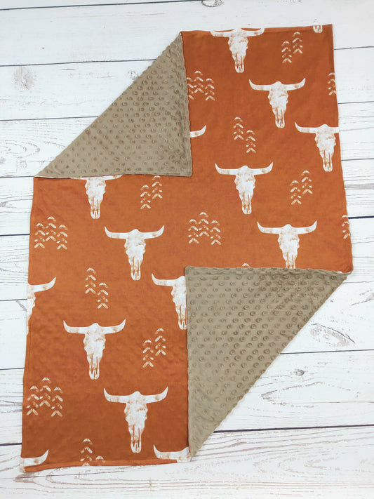 Baby Blankets Orange Western