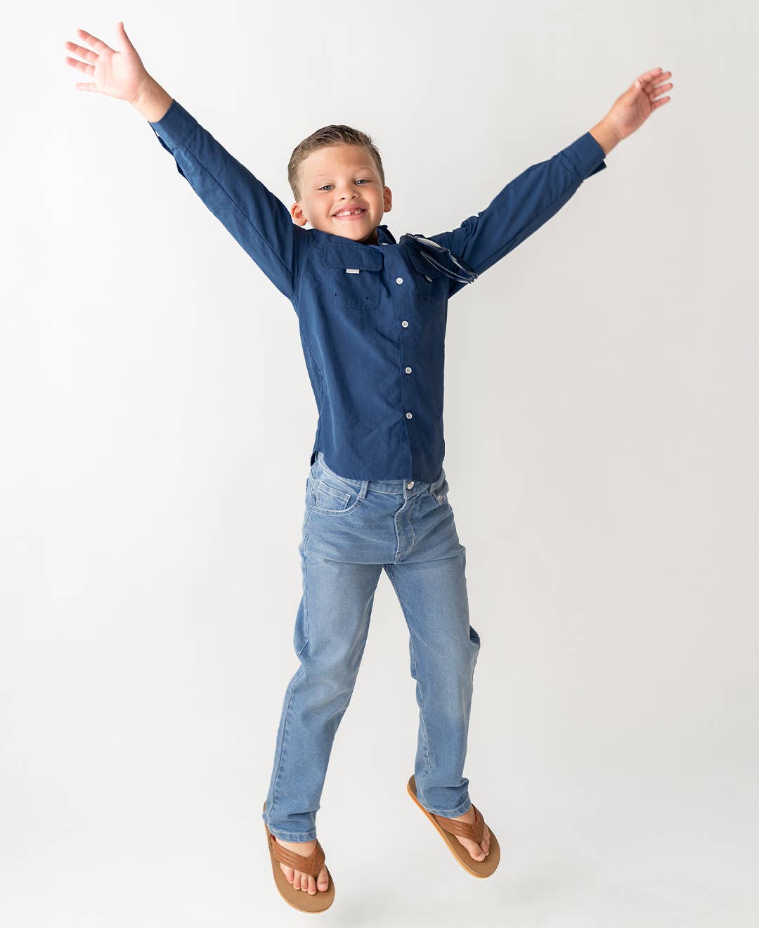 Boys Light Wash Denim Jeans