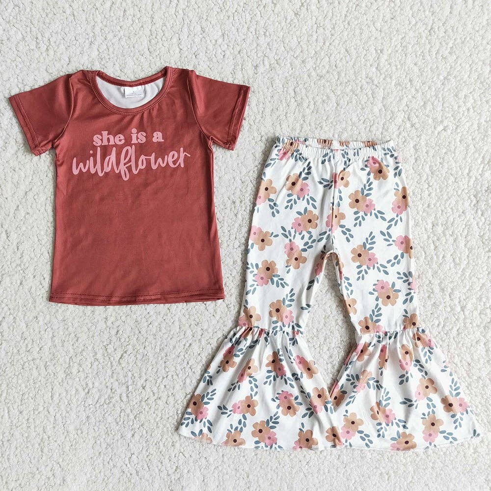 "She is a wild flower" bell outfit