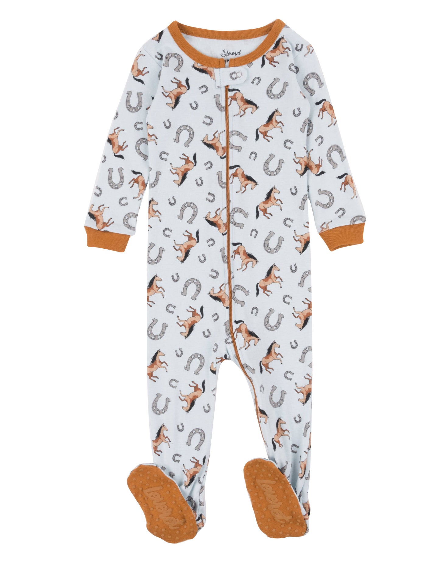 Kids Blue Horse Footed Cotton Pajama