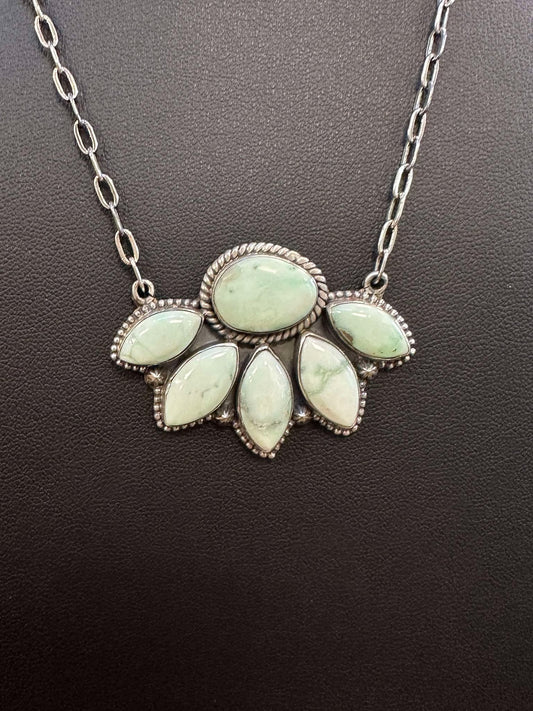 Paloma Variscite Cluster Necklace
