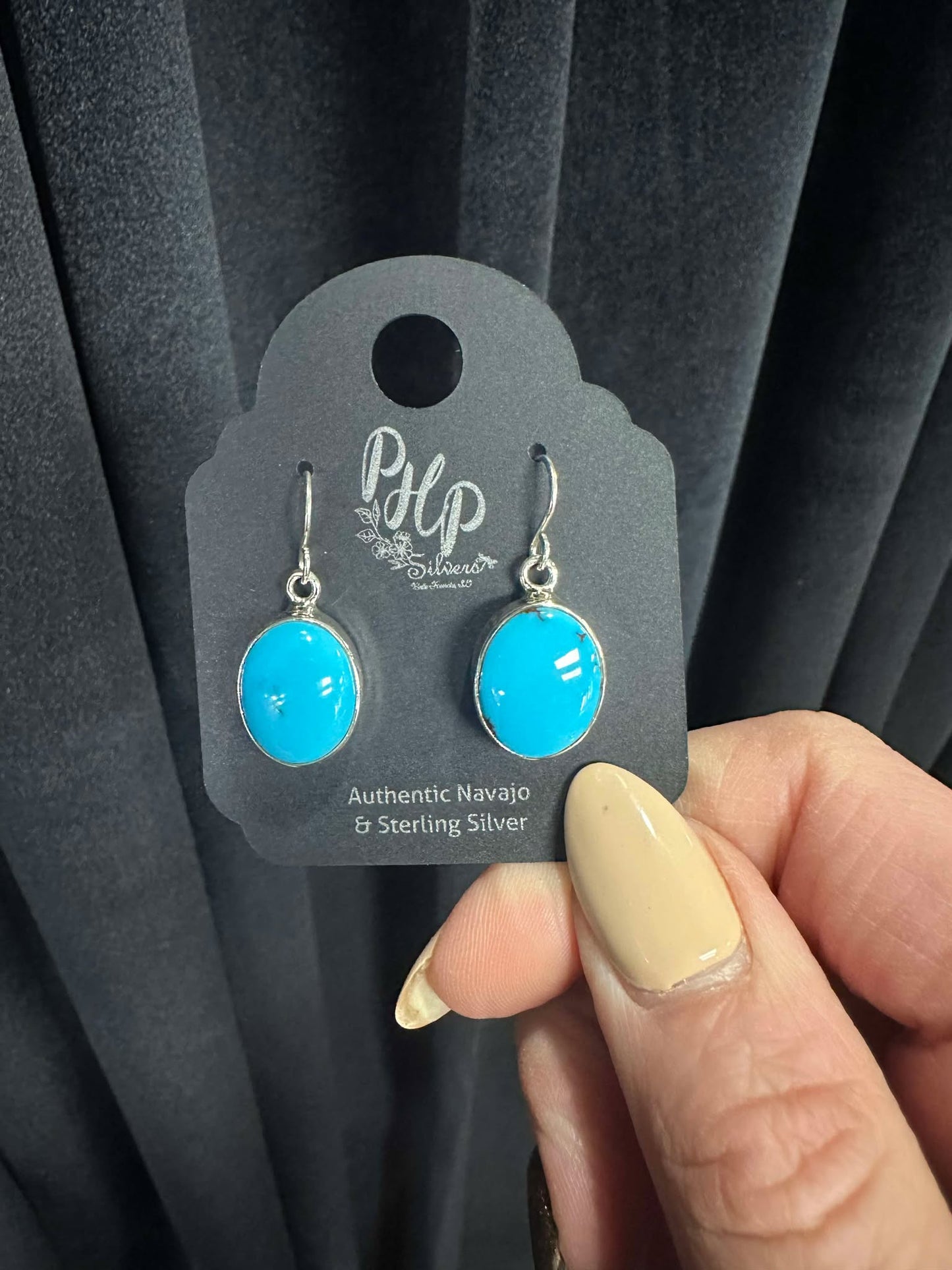 Kingman oval earring