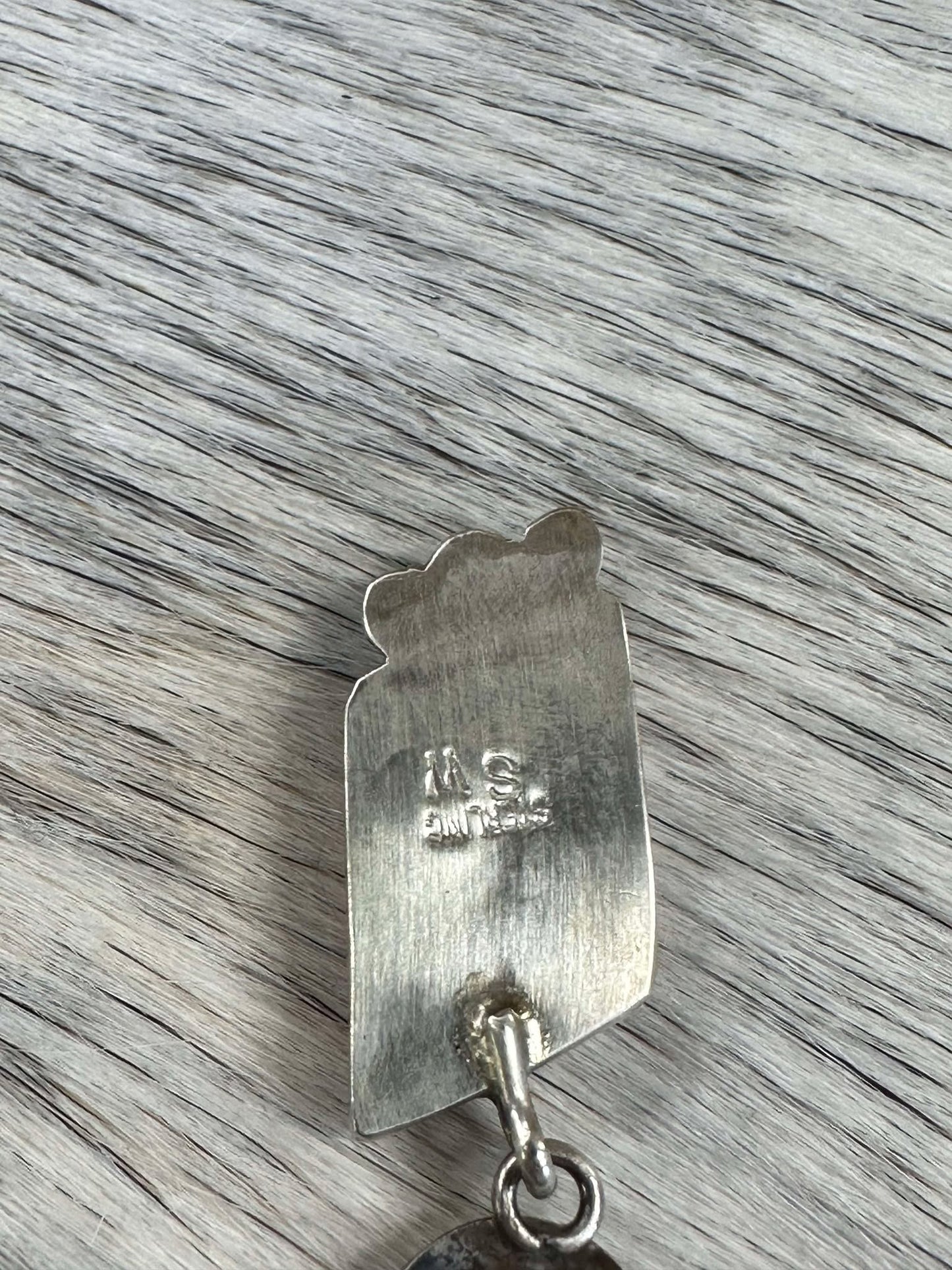 Silver Studs with Spiny Oyster Rectangle Dangle