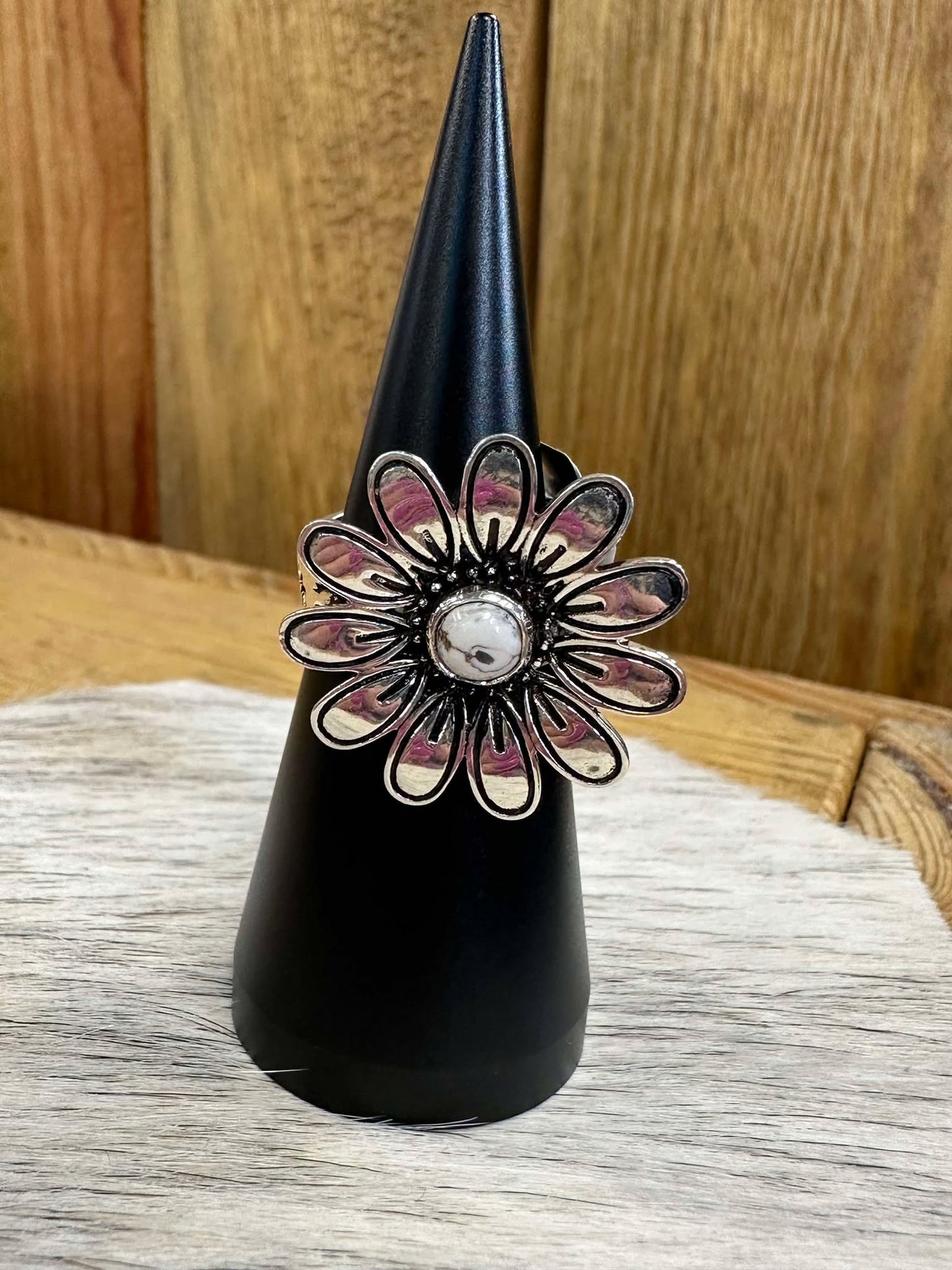 Wild Horse Flower Adjustable Ring