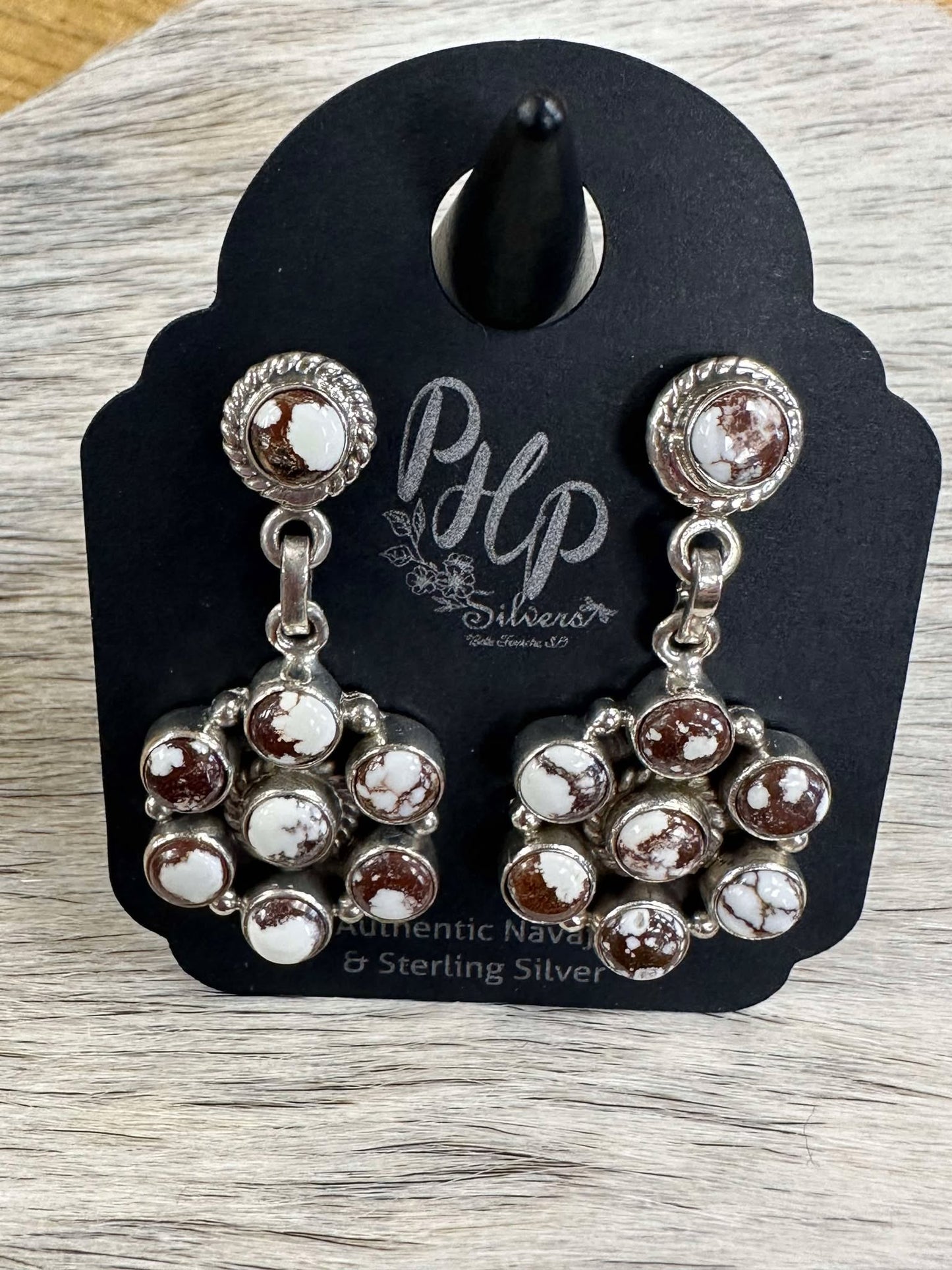 Wild Horse Cluster Post Dangle Earrings