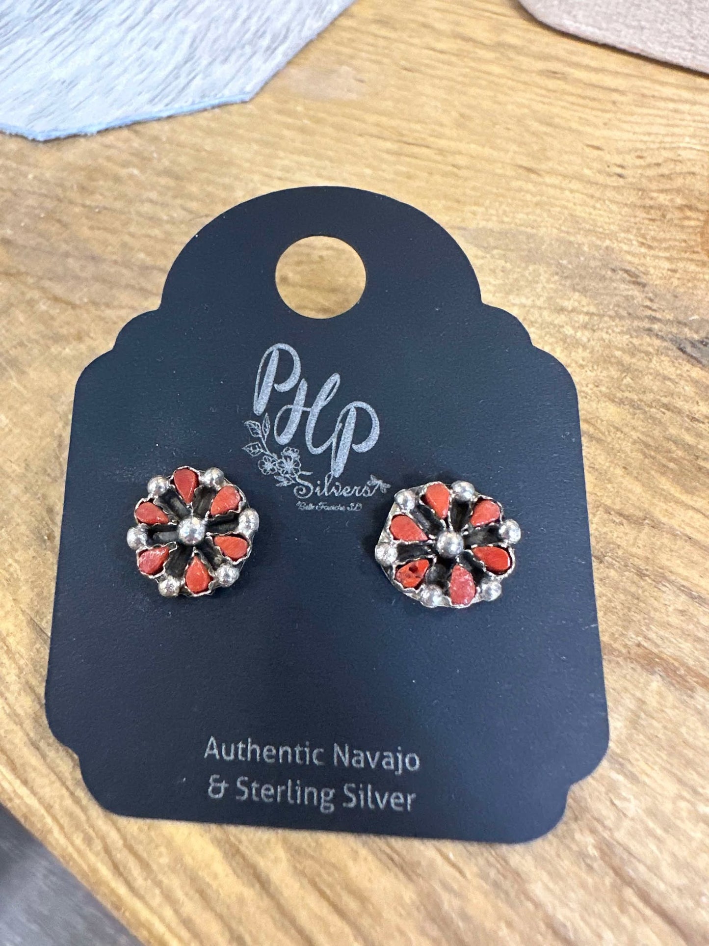 Rosette Coral Studs