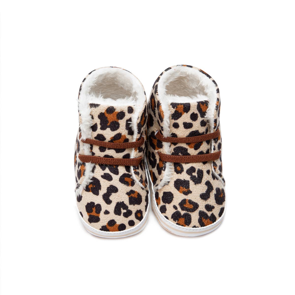 Leopard printed infant shoes