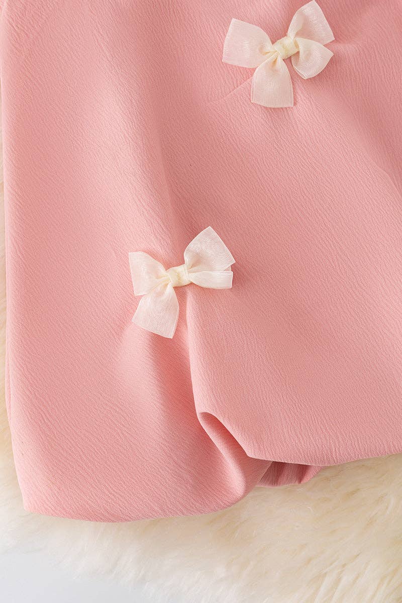Coquette bow bubble dress