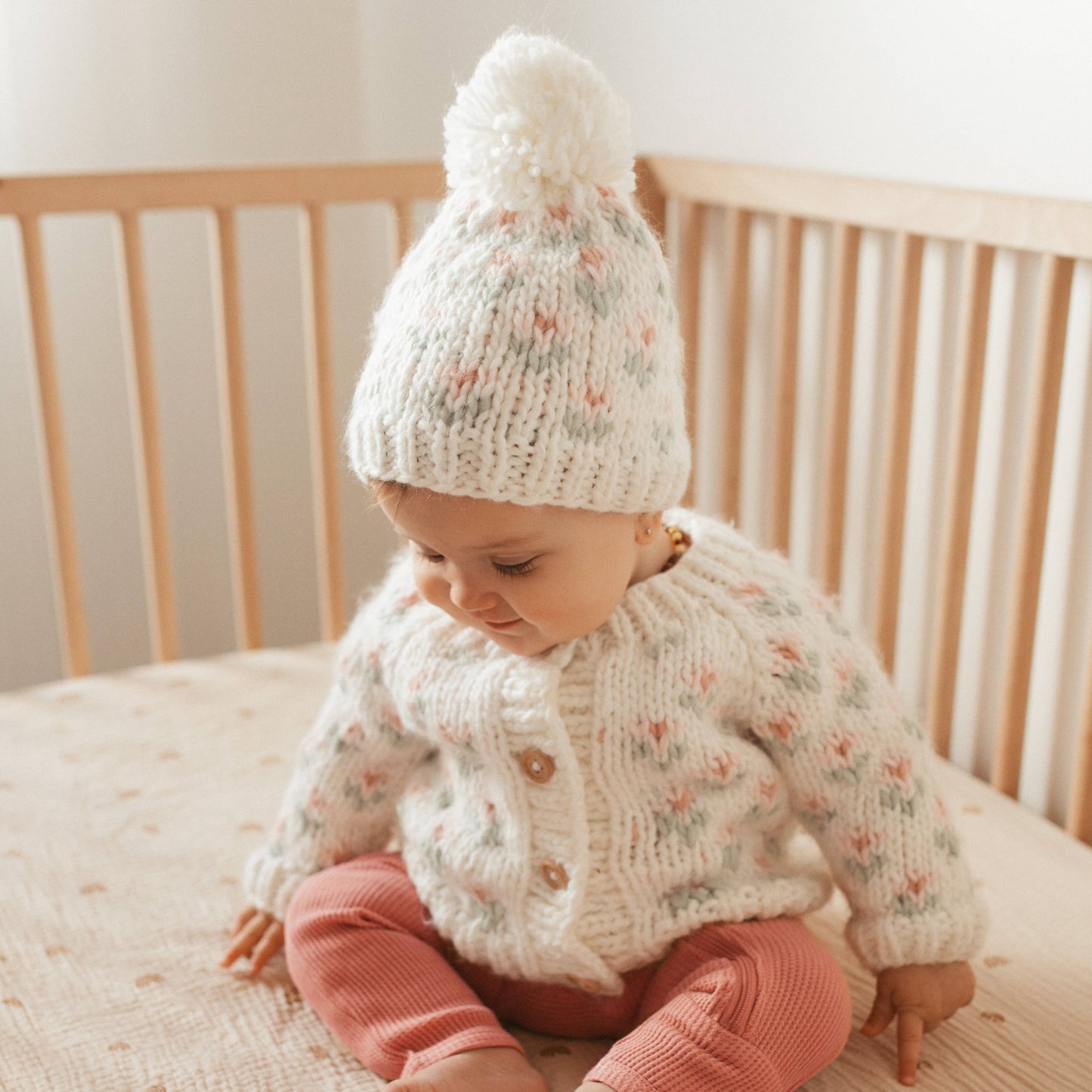 Bitty Blooms Blush Cardigan Sweater Baby & Toddler