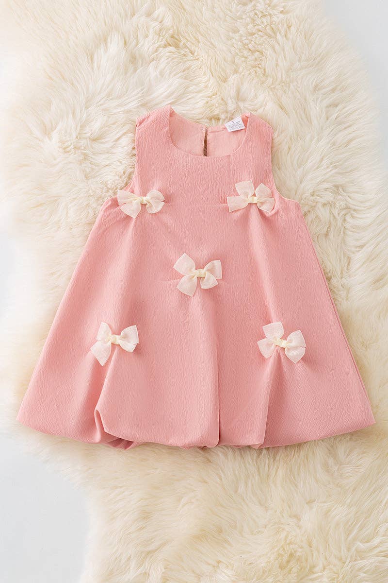 Coquette bow bubble dress
