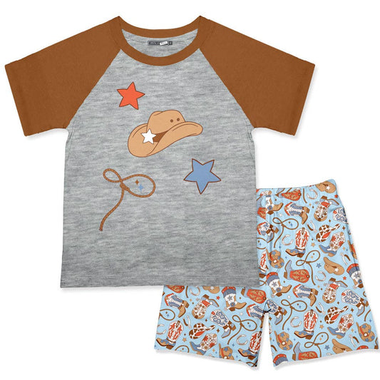 Boys Western Tee & Shorts