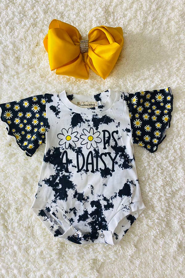 Oops A Daisy tie dye baby romper