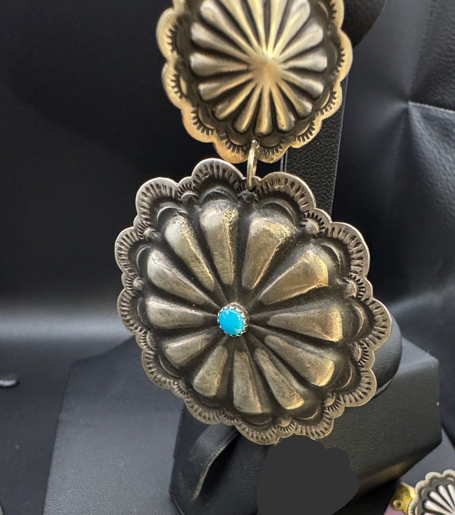 Silver Starburst Stud Dangles