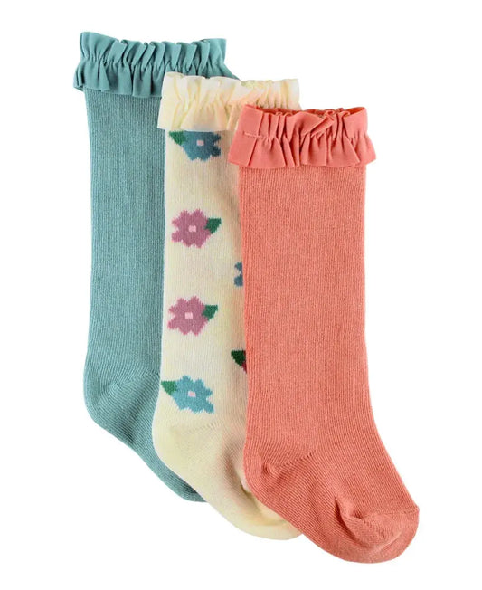 Girls Knee High Ruffle Socks