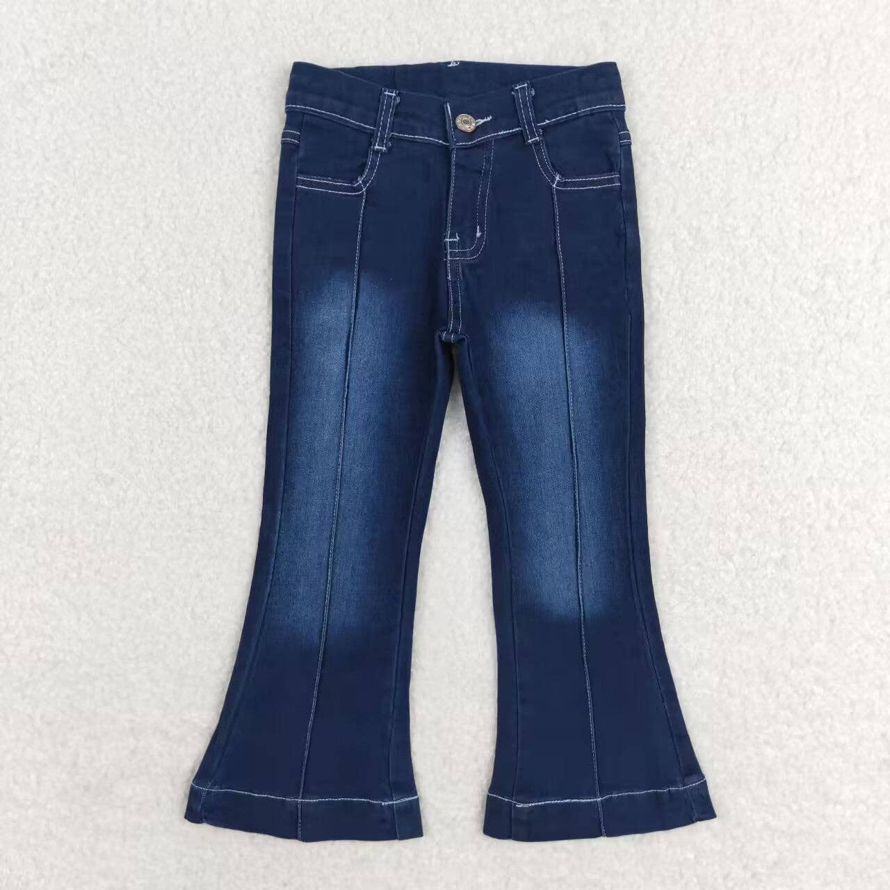 Western Line Bell Flare Denim Pants