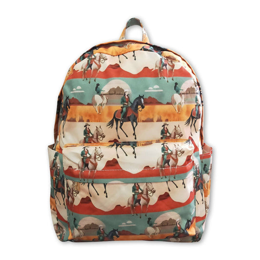 Cowgirl horse & rodeo western kids backpack