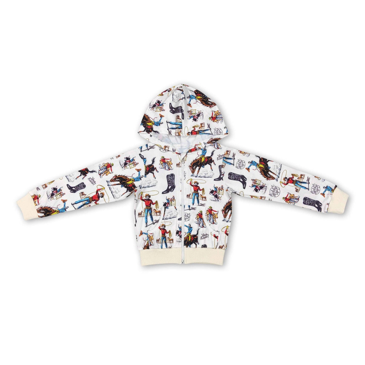Rodeo kids western hooded jacket