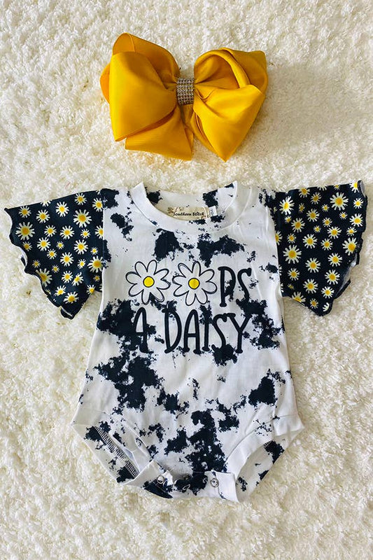 Oops A Daisy tie dye baby romper
