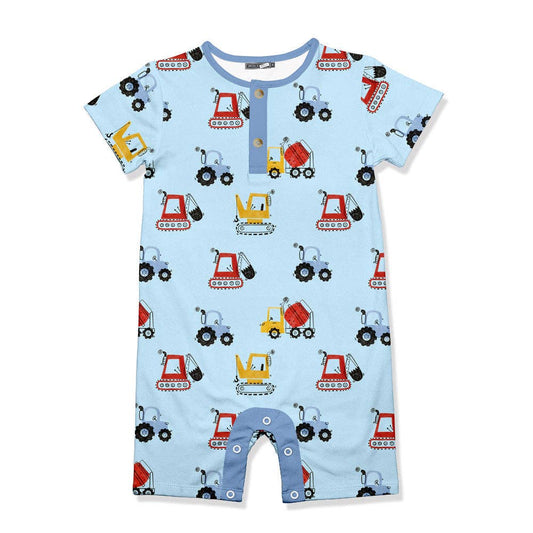 Trucks & Tractors Short-Sleeve Romper