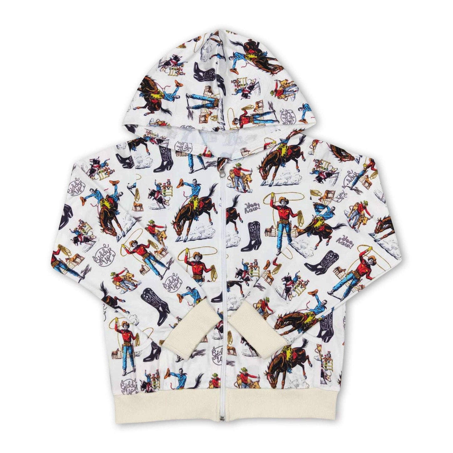 Rodeo kids western hooded jacket