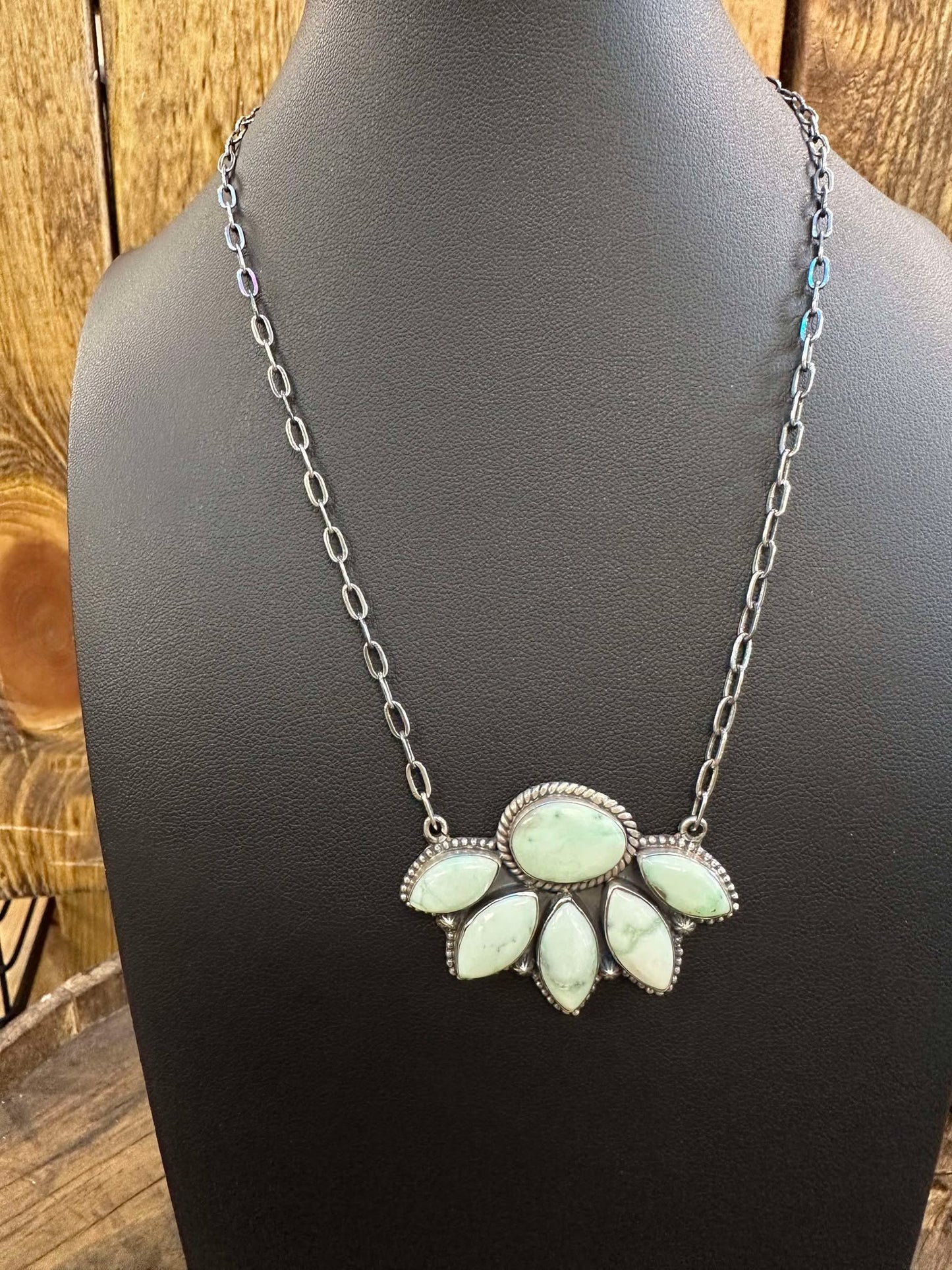 Paloma Variscite Cluster Necklace
