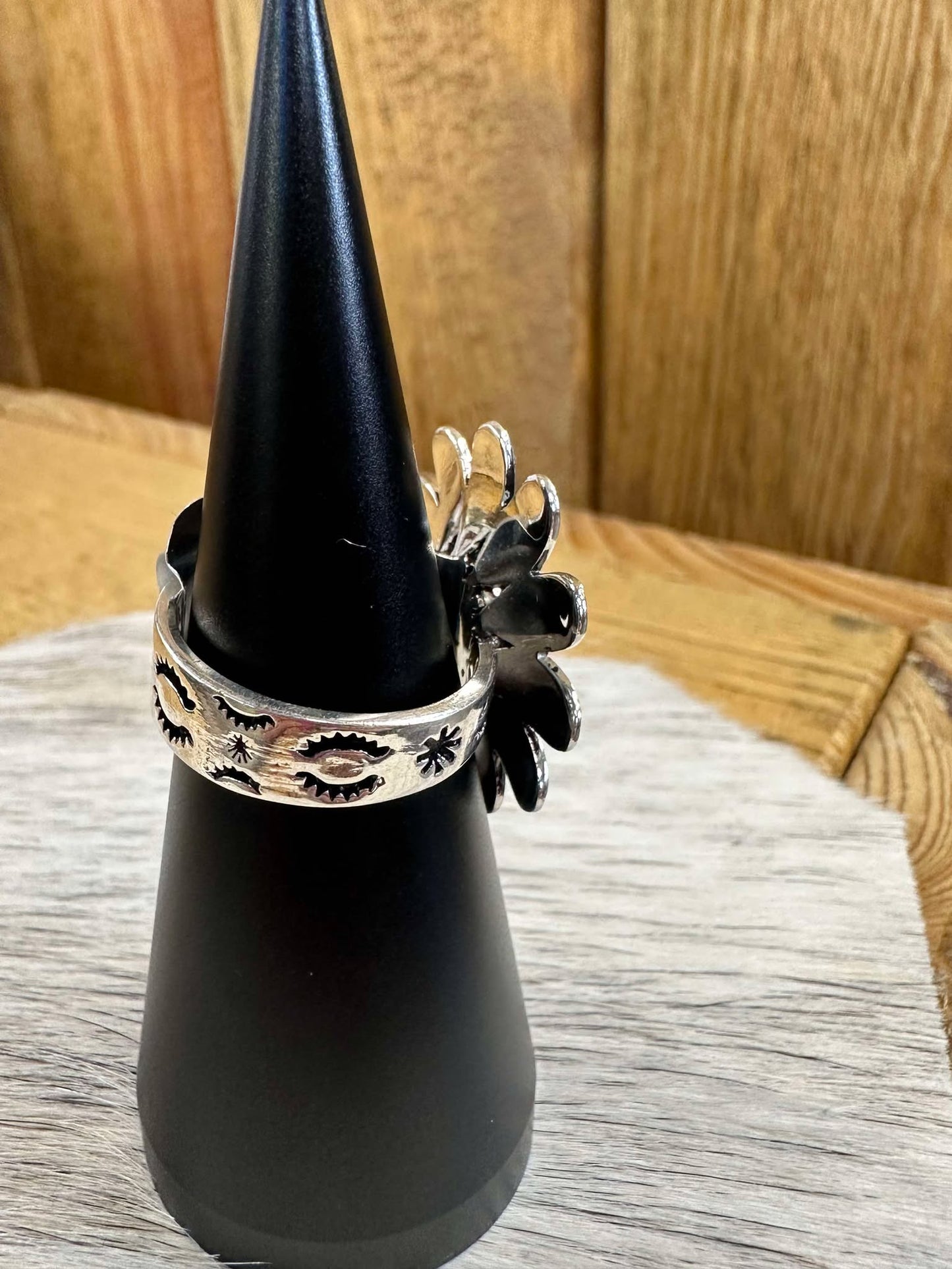 Wild Horse Flower Adjustable Ring