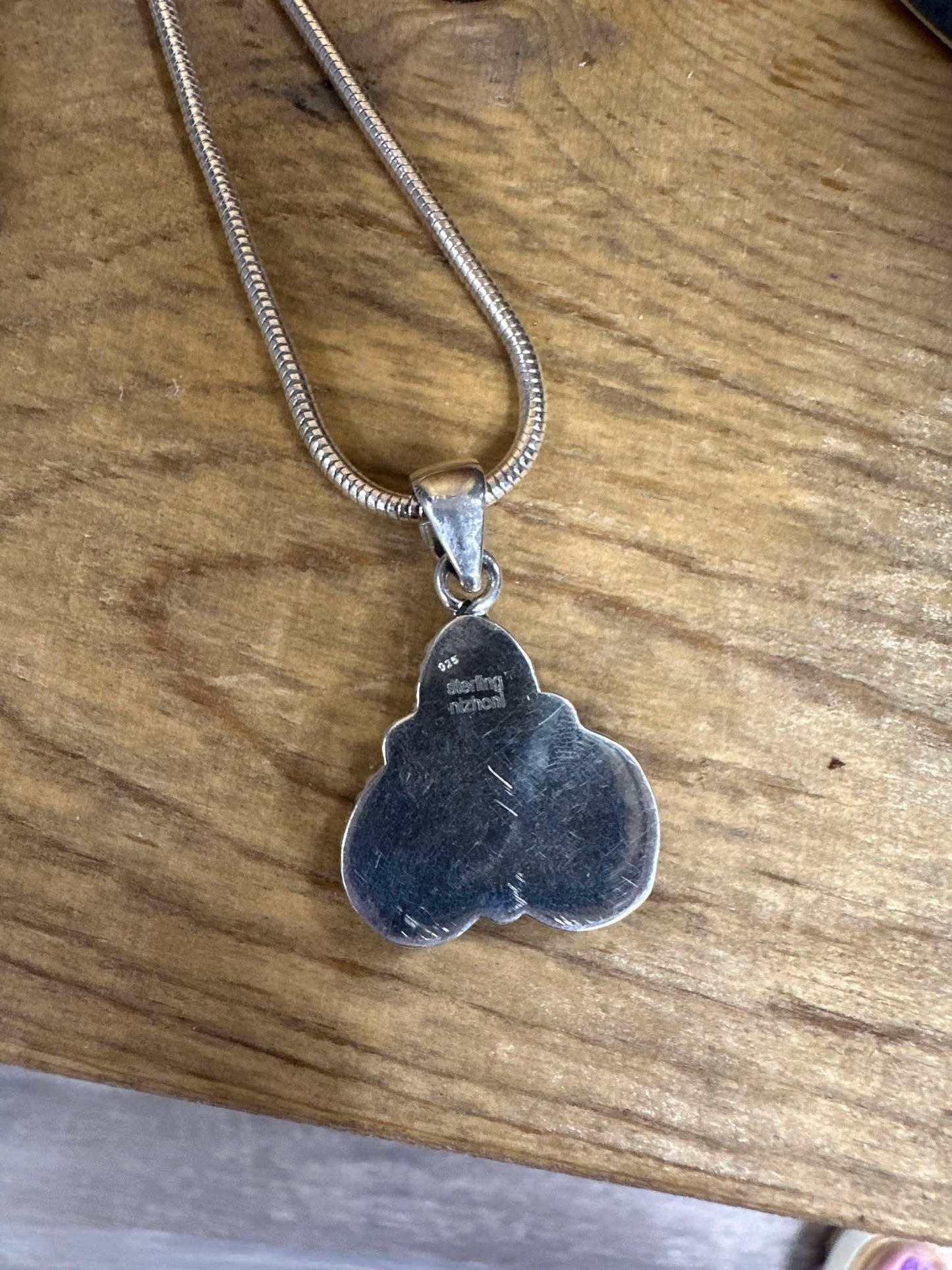 3 Stone Lander Pendant on a sterling silver 18" chain