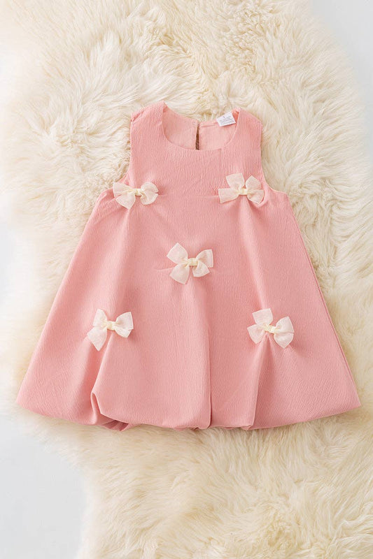 Coquette bow bubble dress