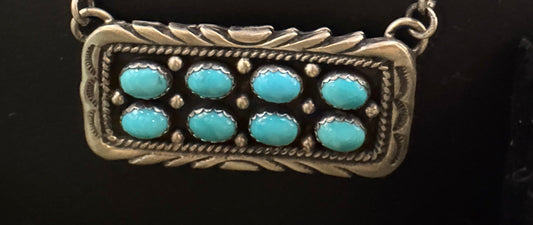 Kingman Bar necklace 8 stones
