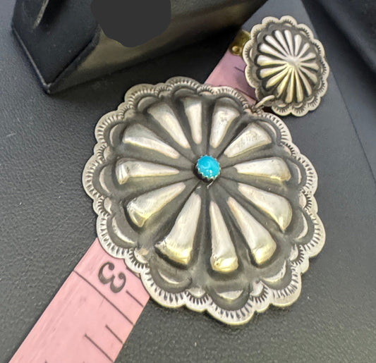 Silver Starburst Stud Dangles
