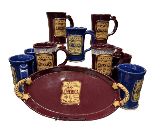 POTTERY COMMEMORATIVE TRAY
