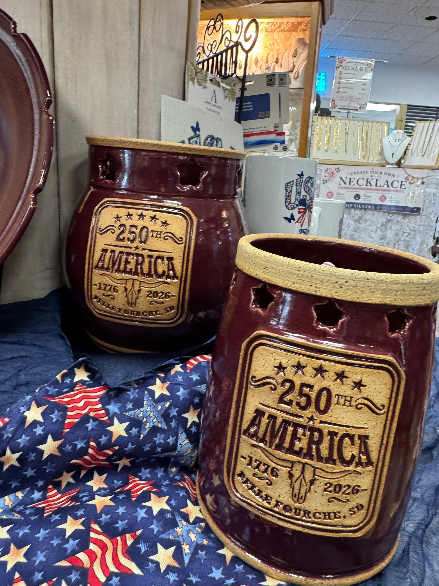 POTTERY COMMEMORATIVE VASE