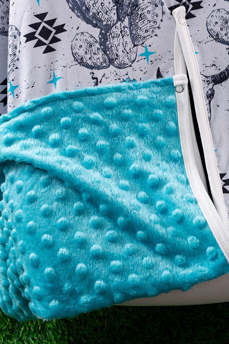 Car seat cover-Turquoise Cactus