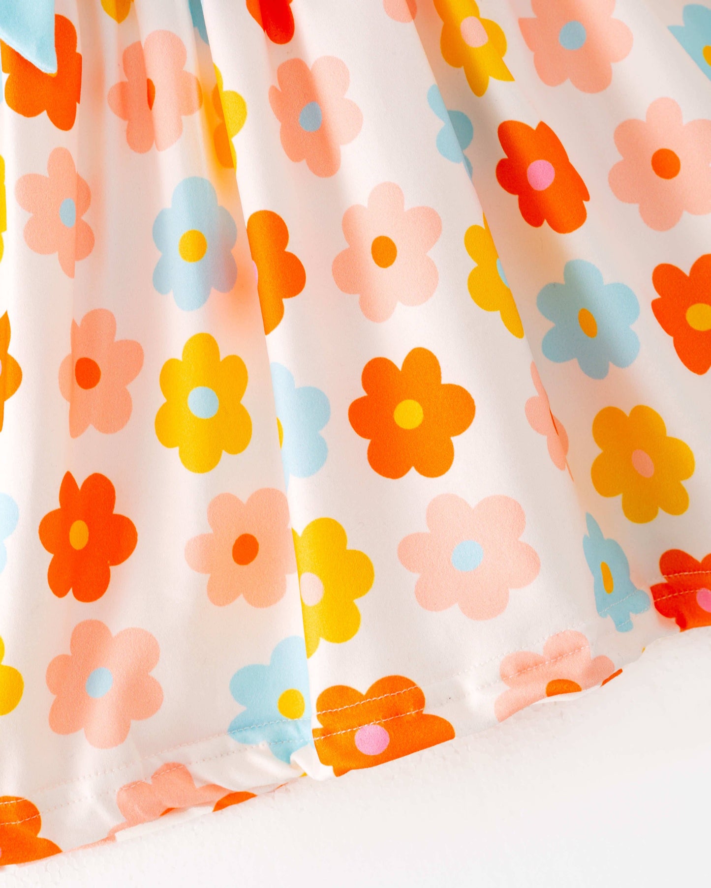 Multicolor Retro Flower Dress