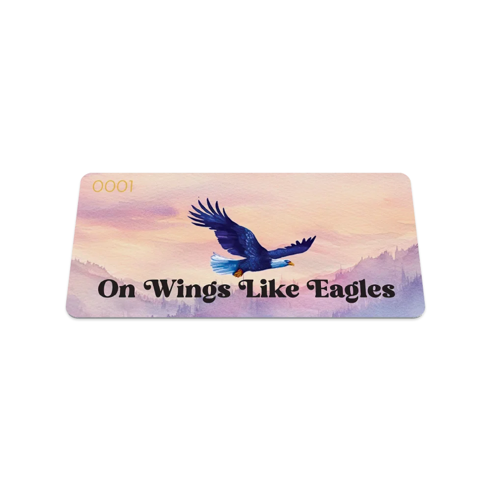On Wings Like Eagles Bible Verse Bracelet